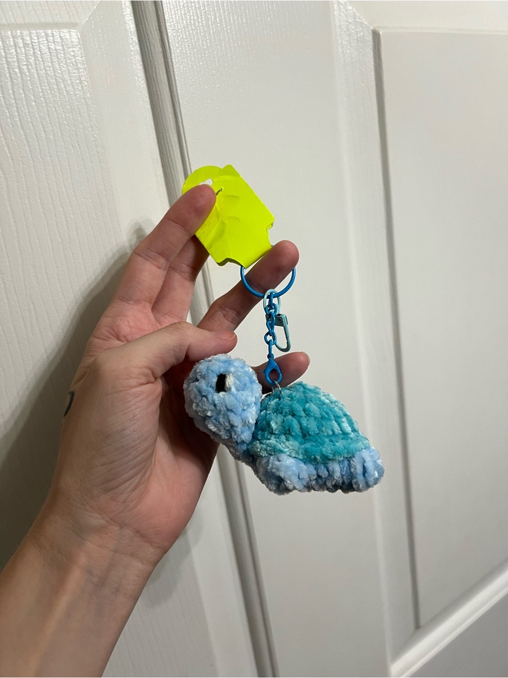 Mini Crocheted Turtle Keychain 🐢 - Picture 4 of 6